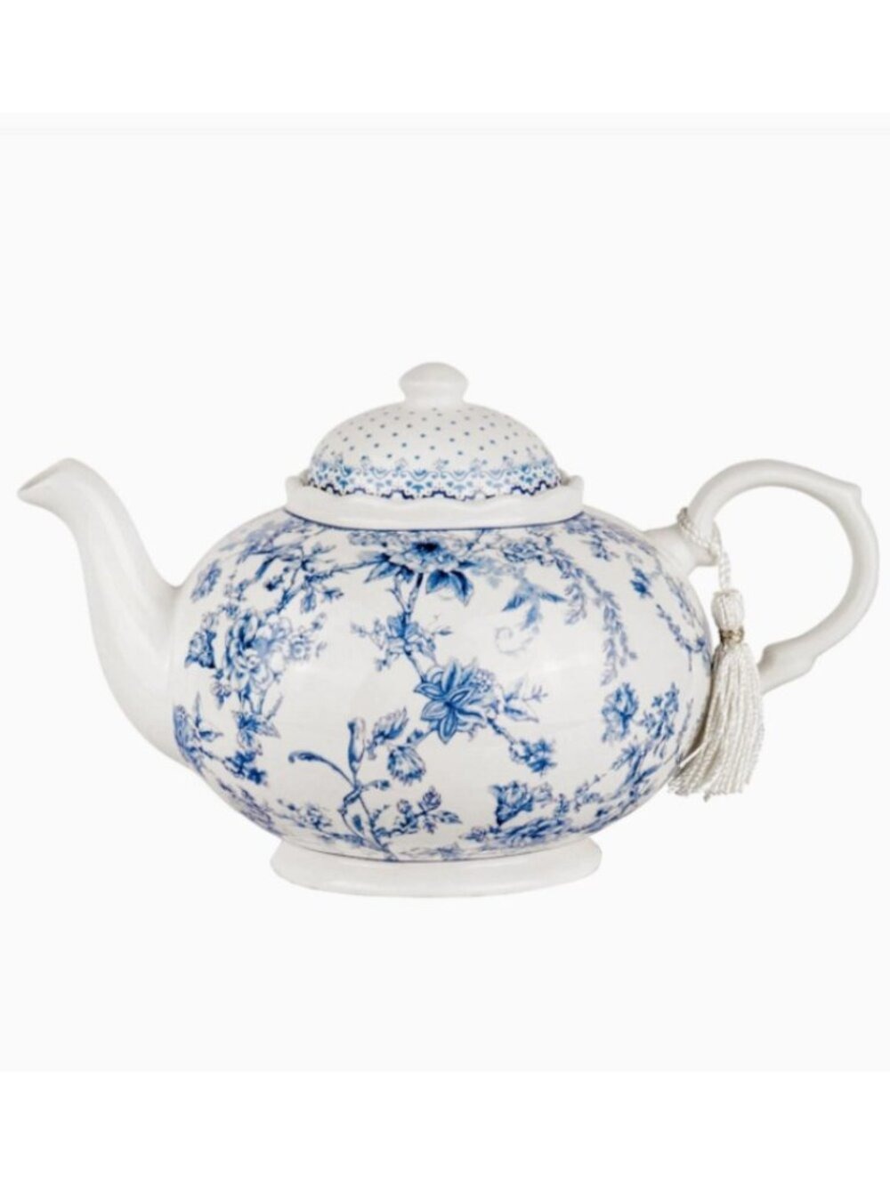 Vintage Blue Flowers Porcelain Teapot in Gift Box - Picture 4 of 4